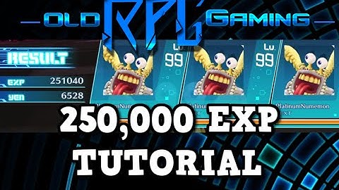 Digimon Story Cyber Sleuth - 250,00 EXP Grinding Tutorial - Lvl 1-99 in MINUTES !!