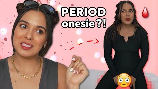 I TRIED A PERIOD ONESIE & THIS HAPPENED…😳Uhhh *I have thoughts*