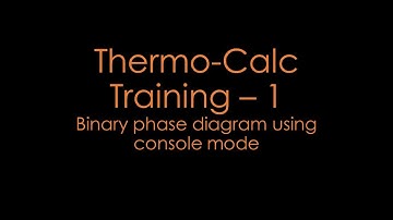 Thermo-Calc Training 1
