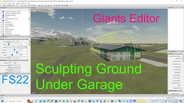 Giants Editor | Sculpting The Ground Under My Garage | Farming Simulator 22 Map