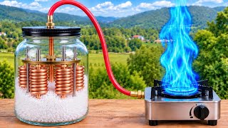 Just mix copper pipe with salt and you won’t need to buy gas cylinders anymore! Free energy at home