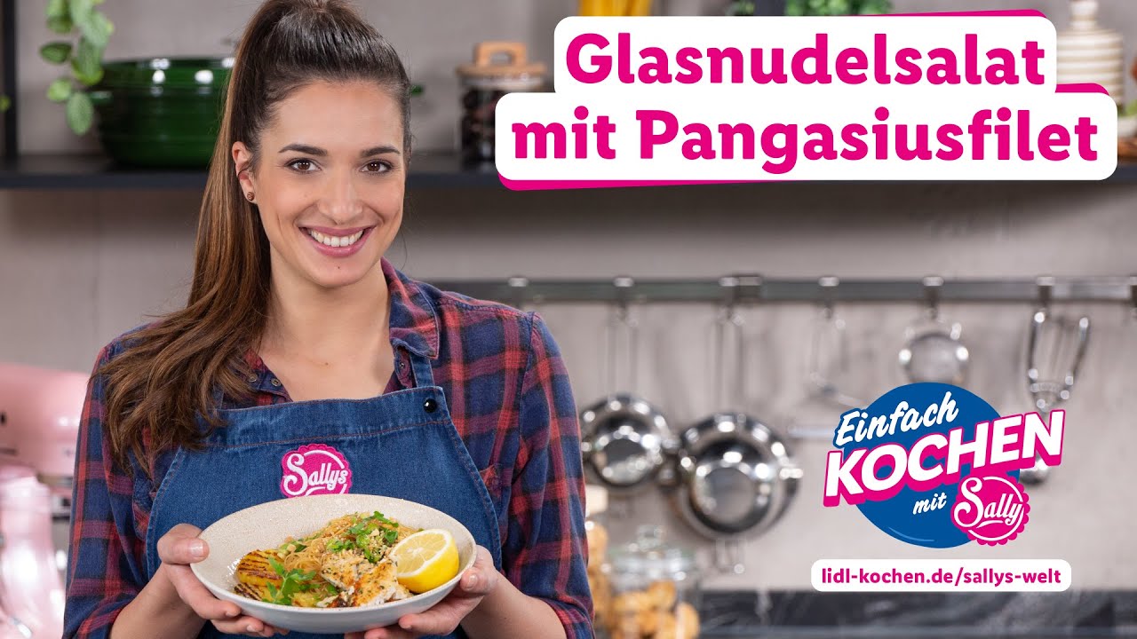 Glasnudelsalat mit Pangasiusfilet  | Schnell & Einfach | Rezepte für Lidl von Sallys Welt