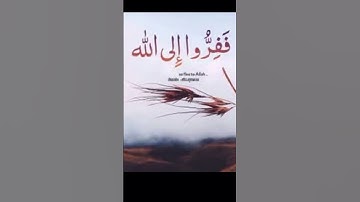 (ففروا الى الله) من اعظم ايات القران الكريم