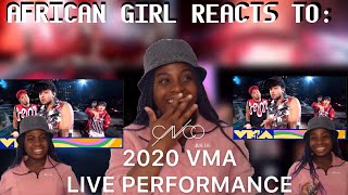 AFRICAN GIRL REACTS TO CNCO 2020 VMA LIVE PERFORMANCE OF \\