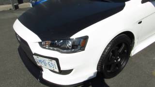 2012 MITSUBISHI LANCER WITH 18 INCH CUSTOM BLACK RIMS & TIRES
