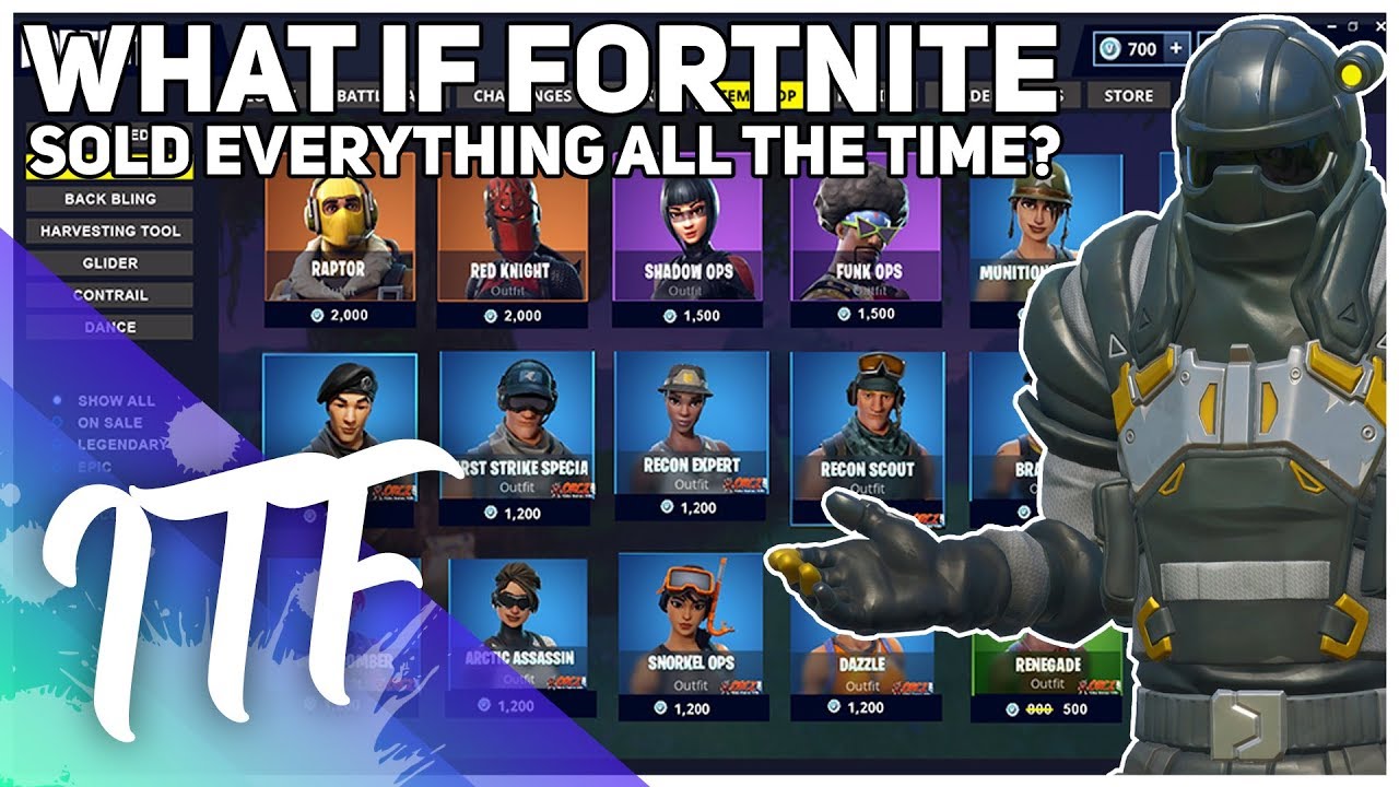 What If Every Skin Was Sold ALL THE TIME? (Fortnite Battle Royale
