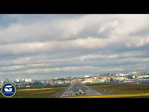 Vídeo timelapse mostra pousos e decolagens na pista 27R do Aeroporto Internacional de São Paulo/Guarulhos