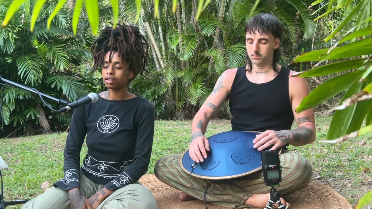 Jungle Meditation 1hr   Sound Healing    Channelling To Soothe Anxiety Stress and Sadness