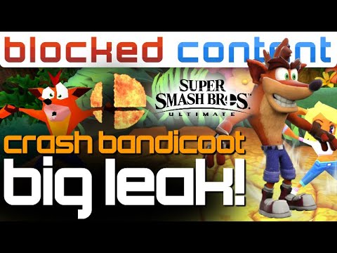 BIG Crash Bandicoot LEAK - Smash Ultimate NINTENDO DIRECT Pushed