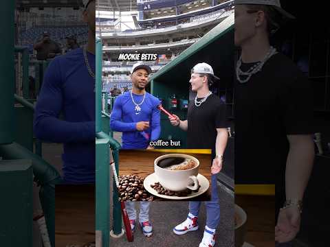 How much CAFFEINE do Dodgers players drink?⚡️☕️🤯#shorts