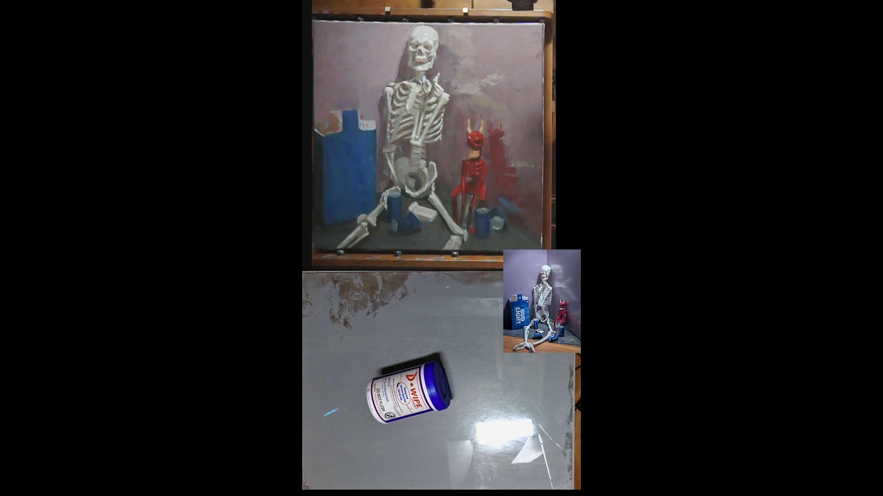 LIVE Oil Painting Rock Bottom Part 3! Please Sub Only 49 away to 1000 subs!
