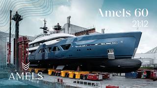 Stunning Amels 60 superyacht launch in spectacular shades of blue