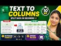 Excel Text to Columns Full Tutorial (Shortcut Trick + Step by Step) #sunainalakshyaedu 