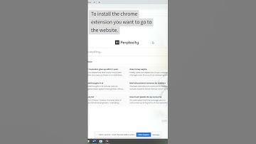Perplexity AI Google Chrome Addon   The Best AI Extension Available