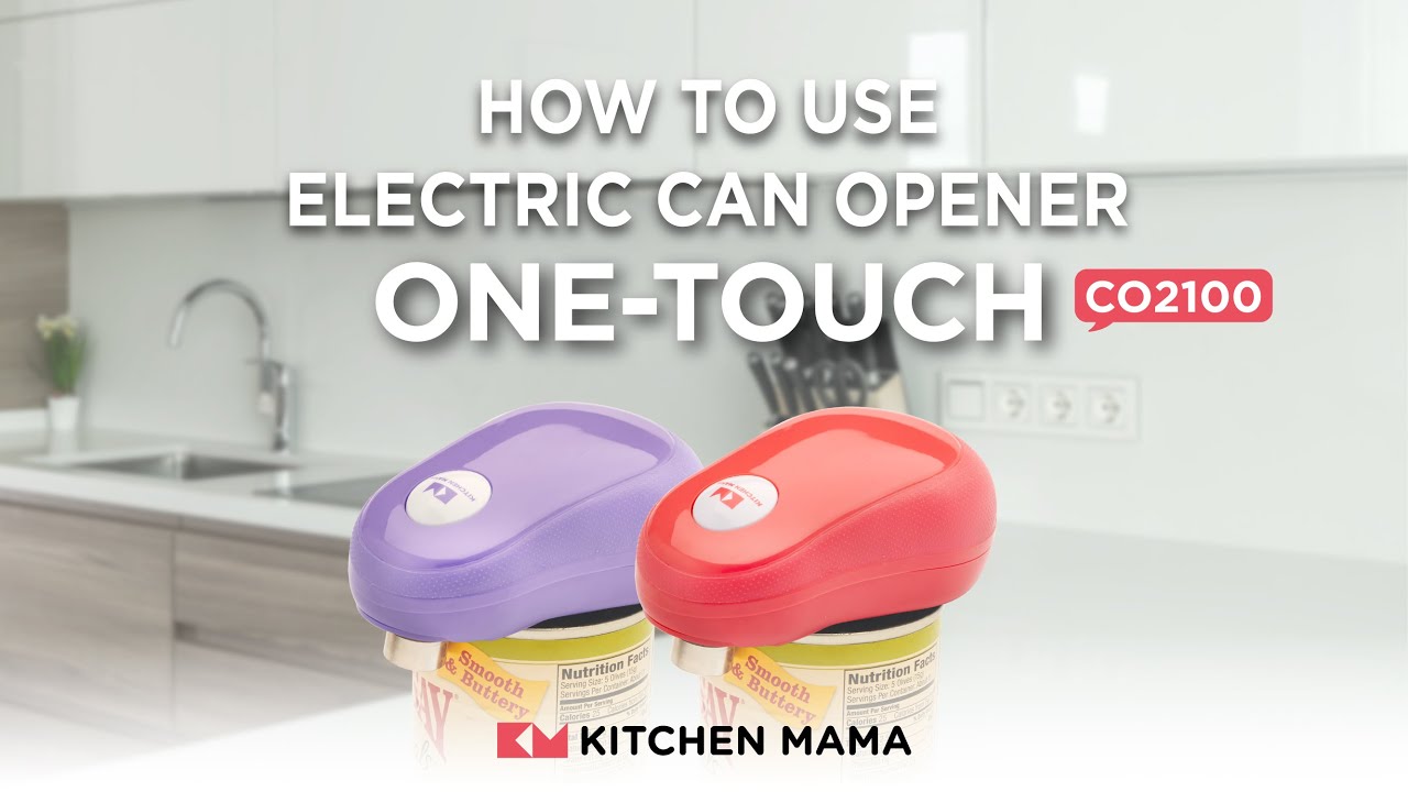 Kitchen Mama Auto Electric Can Opener Christmas Gift Ideas: Open Your Cans  with A Simple Press of Button - Automatic, Hands Free, Smooth Edge