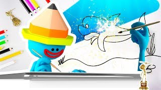 How to Drawing cute and easy fish and coloring | Funny fish under water for kids and toddlers