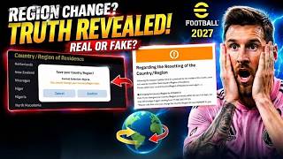 eFootball 2027 Region Change is REAL 🌍 Country/Server Change Truth EXPLAINED!
