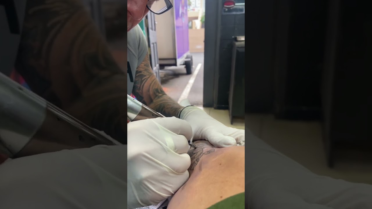 Getting an under knee tattoo