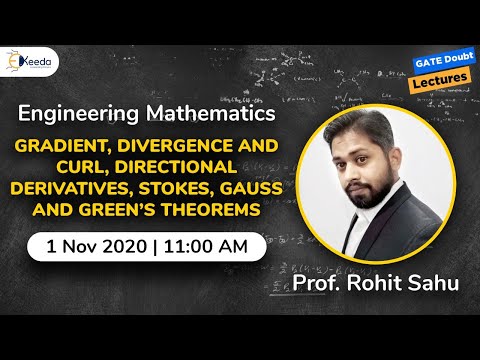 Engineering Mathematics (GATE) - Green’s, Stokes’s, and Gauss’s Theorems - 1 Nov, 11 AM thumbnail