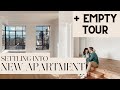 SETTLING INTO NEW APT, EMPTY APARTMENT TOUR, SMALL UPDATES