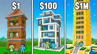 RASCACIELOS de POBRE a RICO en Minecraft!