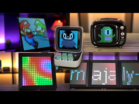 Video: LED-Pixel-Art-Rahmen mit Retro-Arcade-Kunst, App-gesteuert - Gunook Video: LED-Pixel-Art-Rahmen mit Retro-Arcade-Kunst, App-gesteuert - Gunook