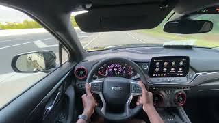 2024 Chevy Blazer RS V6 POV Test Drive Review (Ride, Acceleration, Safety Features) #chevyblazerrs