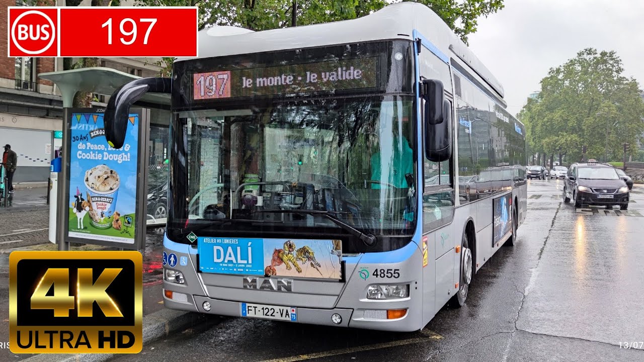 Bus 197 - Porte d'orléans - Massy, Avenue Saint Marc - YouTube