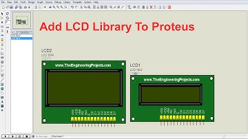 Add LCD Library to Proteus