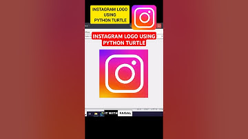 Instagram Logo Using Python Turtle | Easy Python Turtle Graphics Drawing Art For Beginners #python