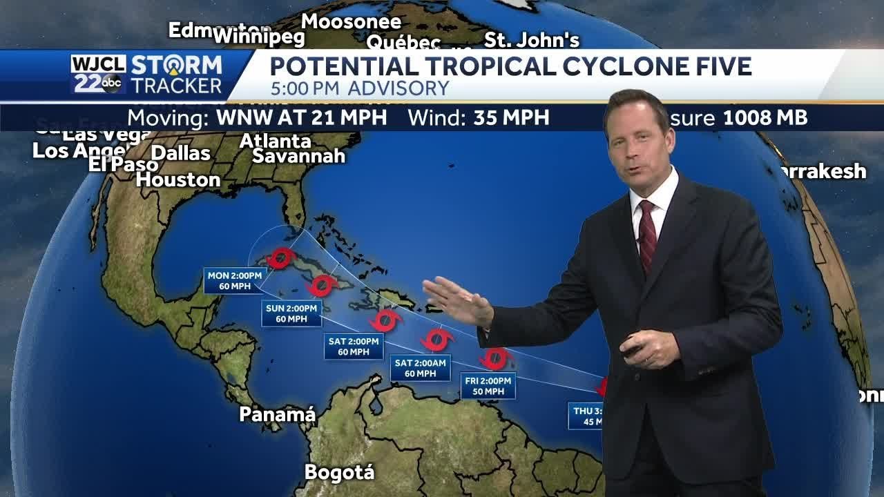 Potential Tropical Storm Elsa on the horizon - YouTube