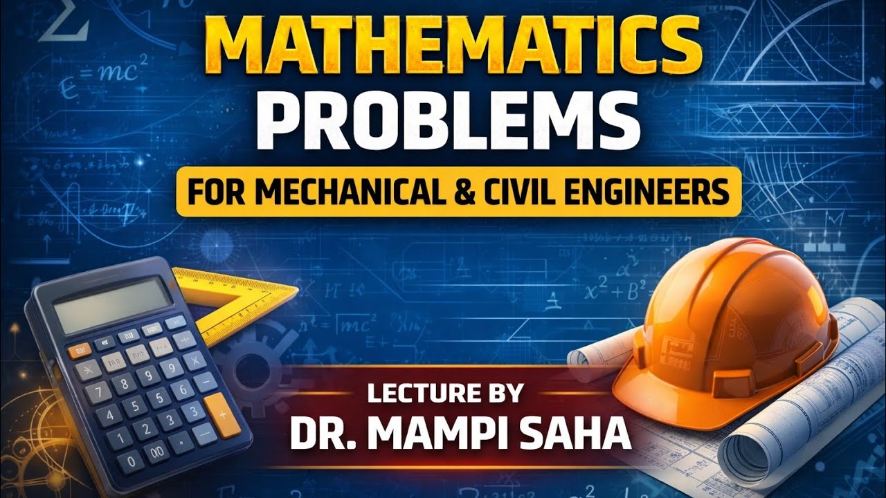 Mathematics problem by Dr.Mampi Saha for b.tech mechanical and civil engineer 