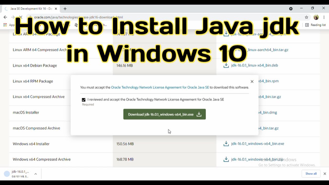 HOW TO INSTALL JAVA JDK IN WINDOWS 10| FOR ANDROID STUDIO - YouTube