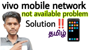 vivo mobile network problem / vivo mobile network not available problem solution / tamil
