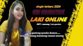 Laki Online - Riri Handayani || Karaoke nada Cowok || lagu terbaru 2024
