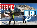 This is a bckl the f1 of sledging  in the dolomites