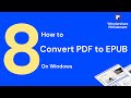 How to Convert PDF to Epub on Windows | PDFelement 8