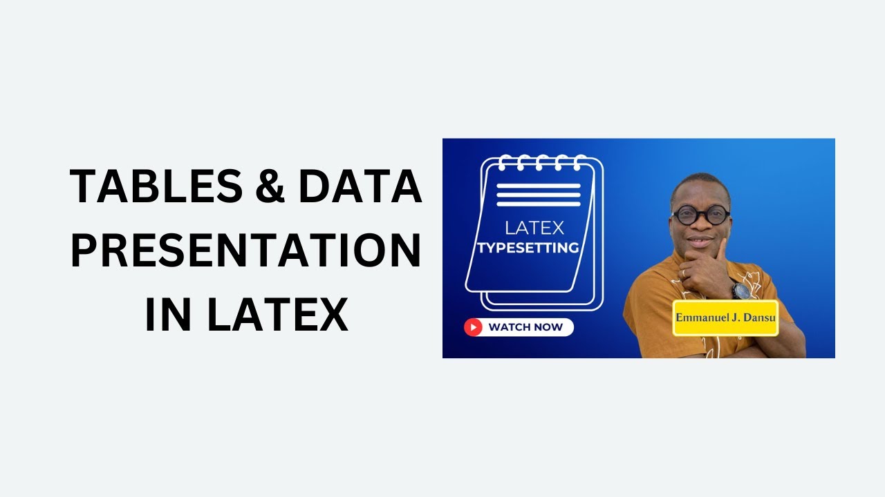 8. Таблицы и представление данных в LaTeX