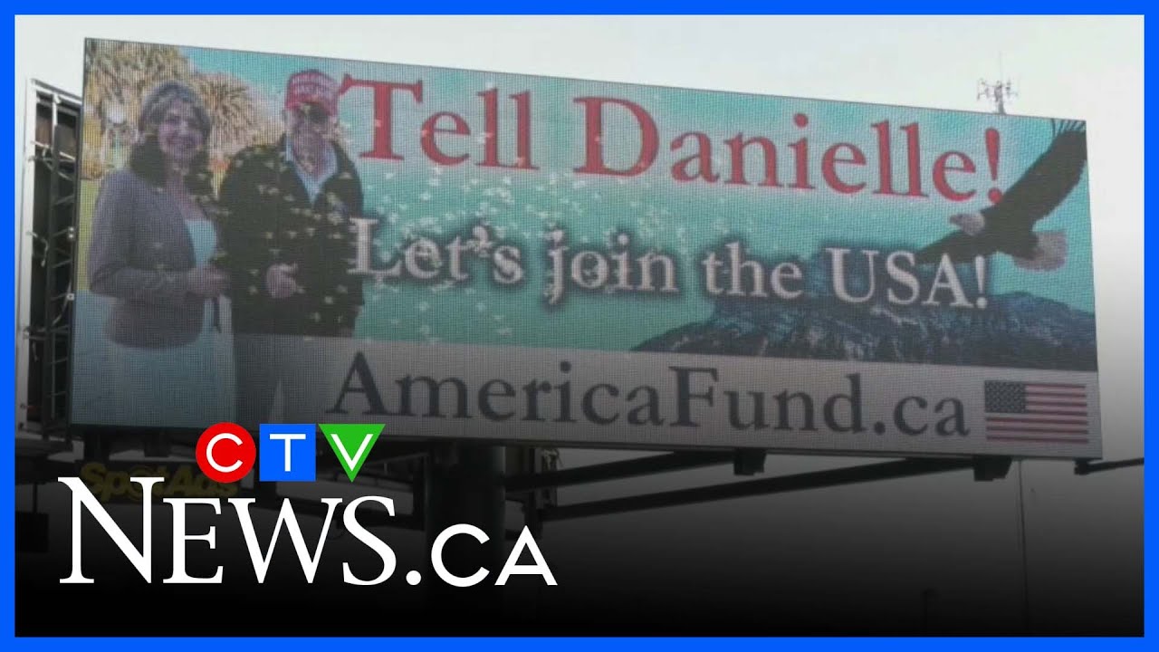 Let's join the USA' billboard on Alberta highway sparks Canadian