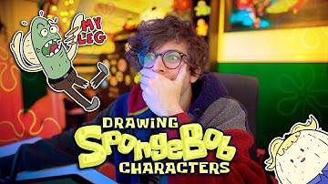Drawing Spongebob Characters From Memory