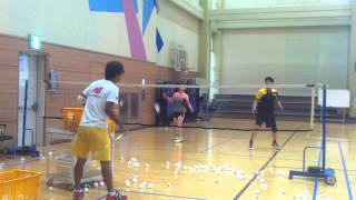 Badminton lesson 20150525(FRI) - 앞 / 뒤 3