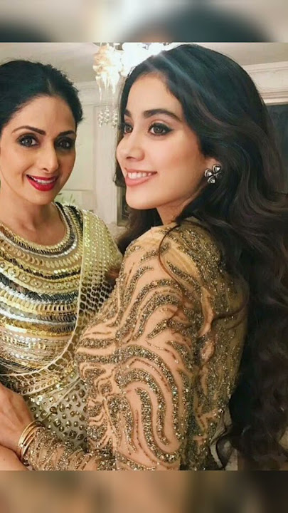 Late Sridevi With Beautiful Daughter Janhvi Kapoor 💘💘💘Maa Beti Jodi💕💕💕 #sridevi #janhvikapoor