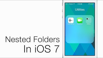How To Create Nested Folders In iOS 7 (Put Folders In Folders)