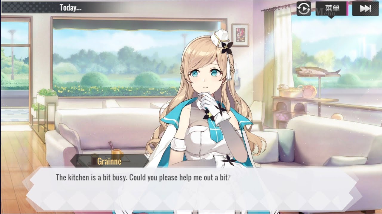 The Kitchen Is A Bit Busy~  Grainne Draser -  Bilibili Girl Cafe Gun 