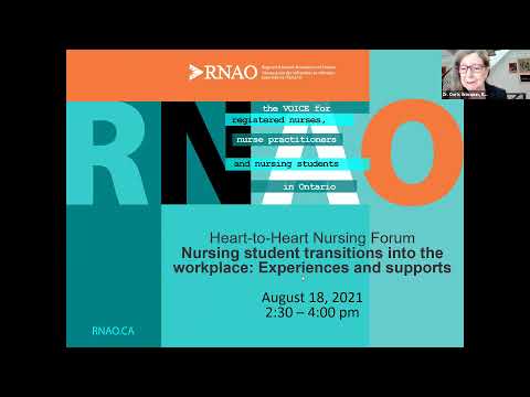 RNAO Continuing the Conversation: An Open Forum for Nurses: Aug. 18, 2021