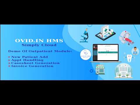 OVID.IN HMS- Hospital Management System - New Patient Add , Appointment Handling