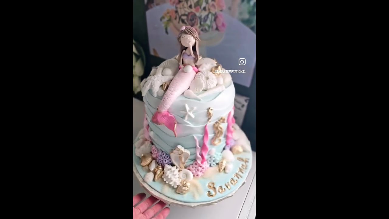 Mermaid Cake Featuring Satin Ice Fondant