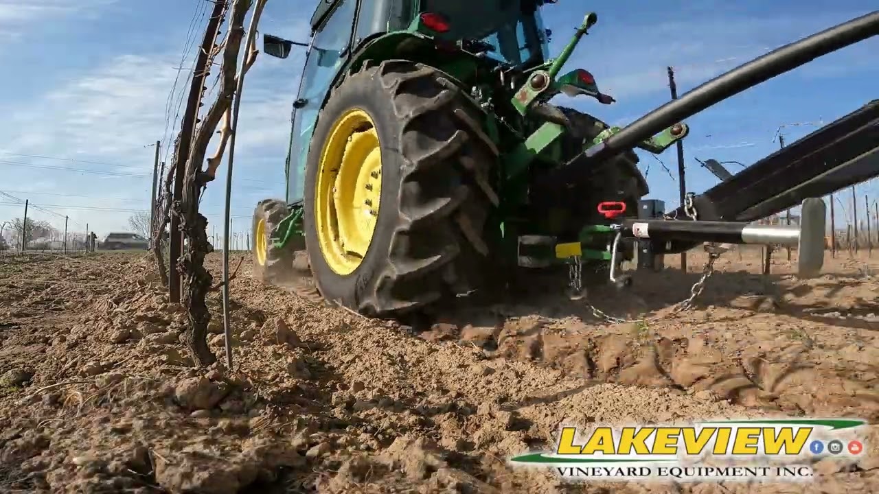 Spreading Compost in Vineyard