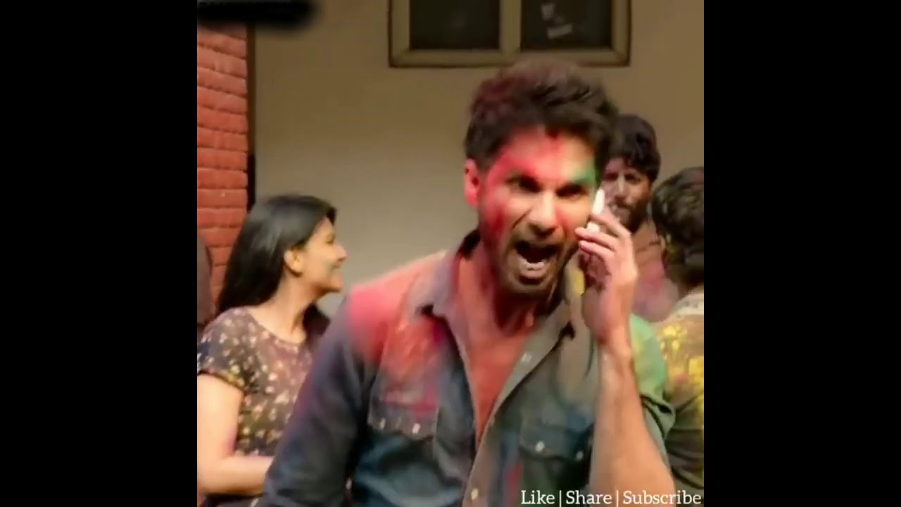 Kabir very AngryHoli Scenes  Kabir Singh StatusMovie scenes Whatsaap Status