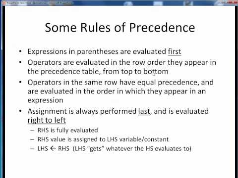 precedence
